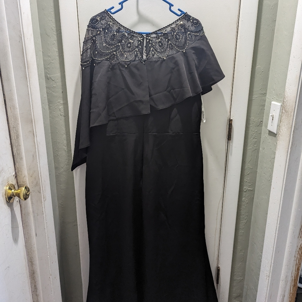 JJ's House Black Beaded Evening Wedding Dress NWT - Picture 9 of 10